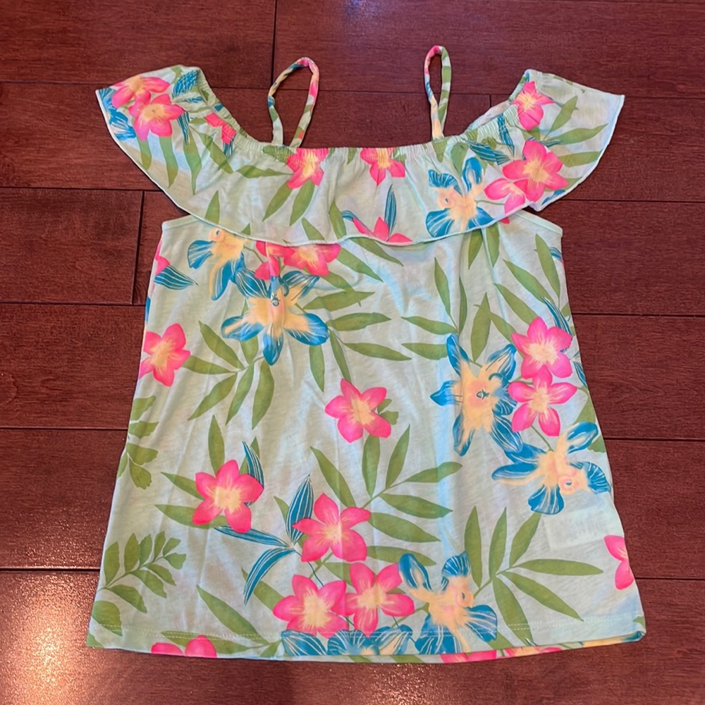 Tropical print tank